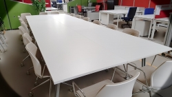 Konferenztisch - weiß - 18 Personen - 480x160